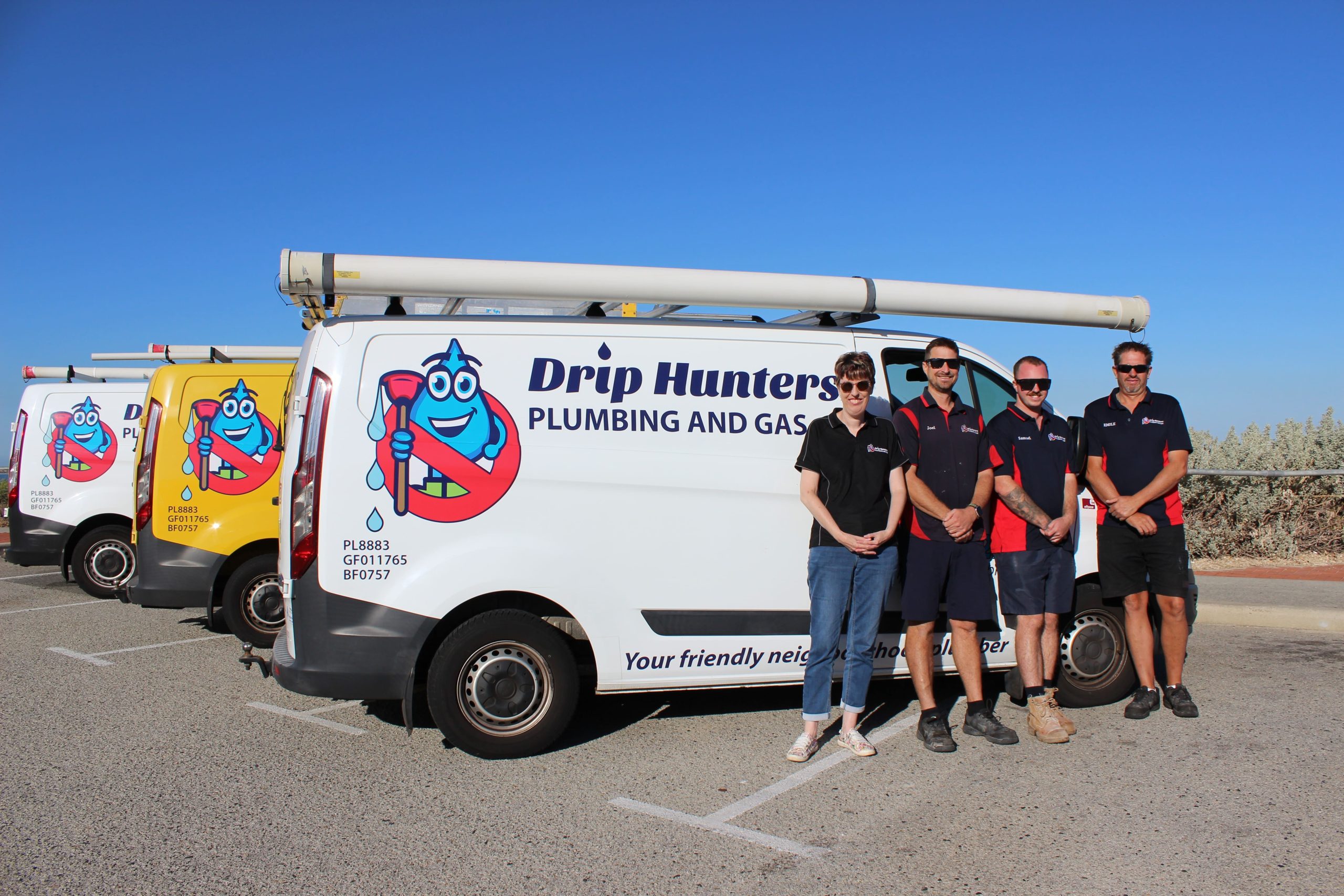 drip hunters and plumbing team